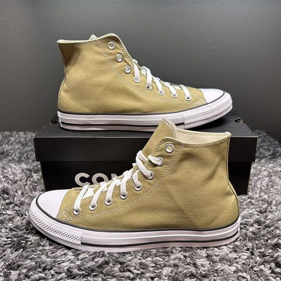 Converse Chuck Taylor Sneakers Shoes Mens Size 10 Toad Brown All Star Hi Canvas - Picture 2 of 6